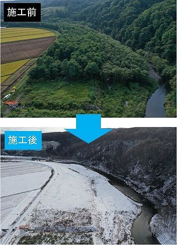 令和２年度　共和町発注工事：堀株川外発電共生交付金工事の写真